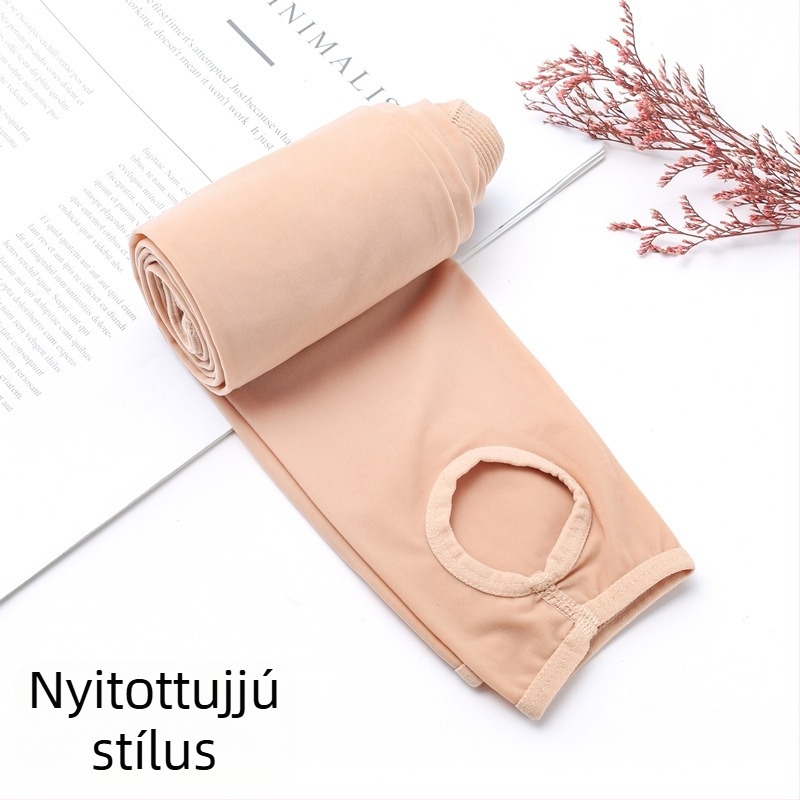 Nylon formázó harisnya, közepes vastagságú, egyszínű, normál ágyéktáj, teljes hosszúságú