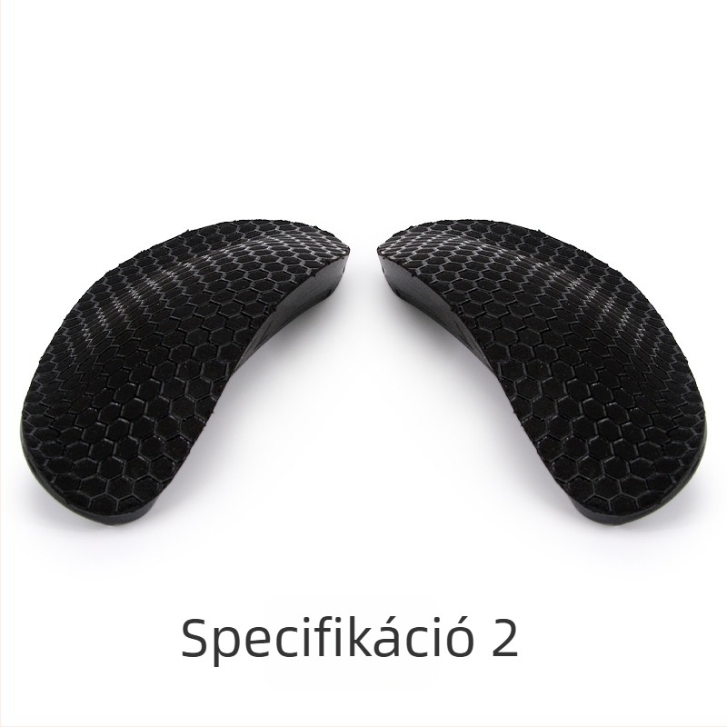 Ortopédiai fél talpbetét lapos lábra – boltozat-támogatás, PU anyag, unisex, alkalmas tornacipőkhöz, bőrcipőkhöz és szandálokhoz