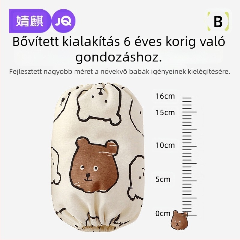 Baba 100% pamut karvédő – Cartoon mintás, folttálló, 1–3 éveseknek, őszi-téli-tavaszi