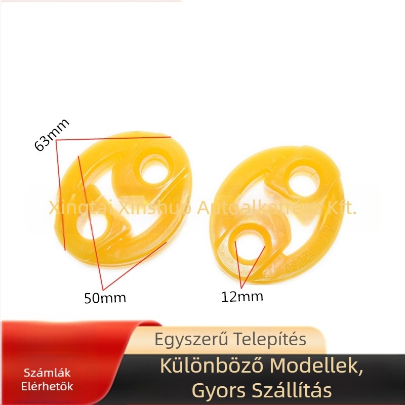Universális kipufogócső függesztő kétlyukú emelőgyűrűvel és buferblokkal