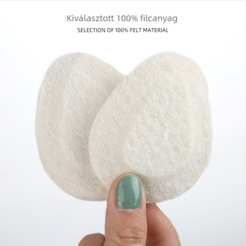 Filcből készült elülső talpbetét - öntapadó, lélegző; csökkenti a nyomást és a kopást; alkalmas sportcipőkhöz, bőr cipőkhöz, mindennapi és textile cipőkhöz