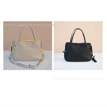 Nylon válltáska latch-stílusban, akril belsővel, cipzáras nyitás, több belső zseb (Nylon; Latch Bag style; Acrylic lining; Zipper opening; Multiple inner pockets)
