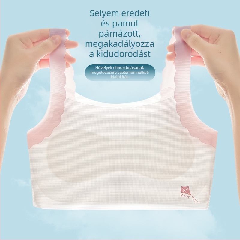 Nyári lányoknak készült, fejlődési szakaszban lévő antibakteriális, jégselyem hatású, varrás nélküli mellény