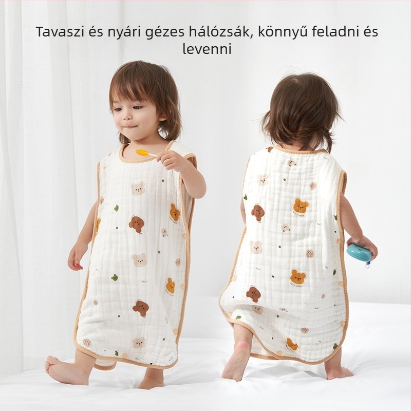 Soft Yun Baba géz-pamut nyári vékony alvózsák, könnyű, anti-kick