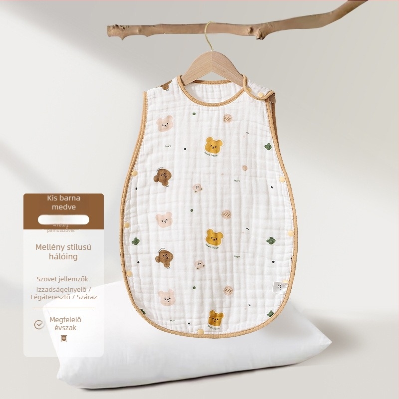 Soft Yun Baba géz-pamut nyári vékony alvózsák, könnyű, anti-kick