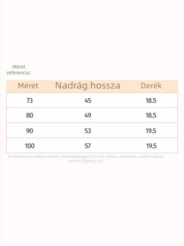 Pamut alvópants gyerekeknek, magas derekú hasvédővel, bélés plüss, 94% pamut + 6% spandex, tavasz–ősz, 1–3 évesek