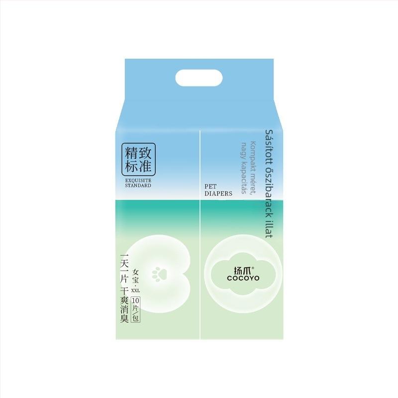 COCOYO Claw Kutyapelenk – Urinfeliszívó párna, dezodoráló és szivárgás elleni védelem, 10 darab/pakk, 3S rendkívül puha nonwoven anyag