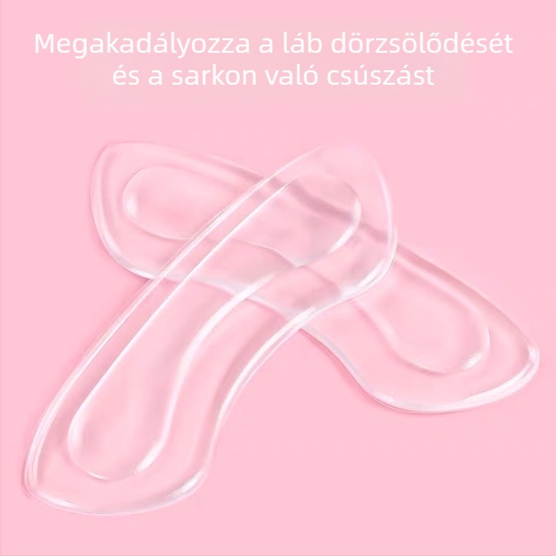 4D átlátszó sarokvédő ragasztó – kopásálló sarokpárna cipőkhöz, sportcipőkhöz, bőr cipőkhöz, csizmákhoz, szandálokhoz, hétköznapi és munkás lábbelikhez, egész éves használatra