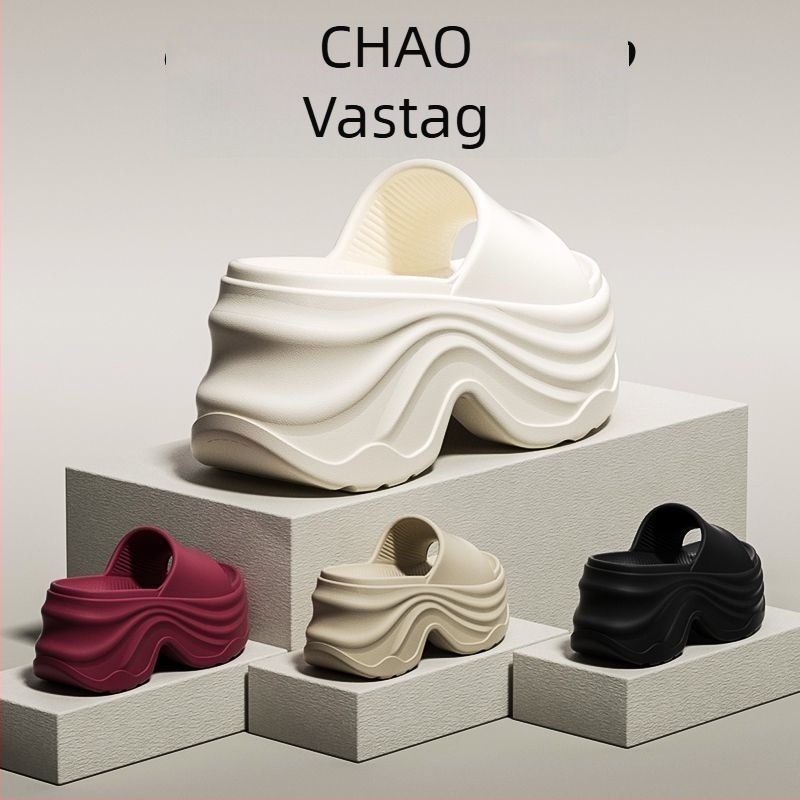 Női flip-flop szandál, 8 cm vastag talppal, 3–6 cm wedge sarok, EVA felső rész/belső és talp, nyári casual stílus