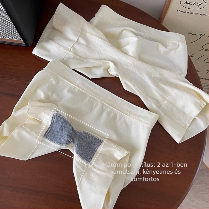 Női magas derekú biztonsági nadrág, varratmentes, anti-expozíció, nylon anyagból, egyben leggings és rövidnadrág