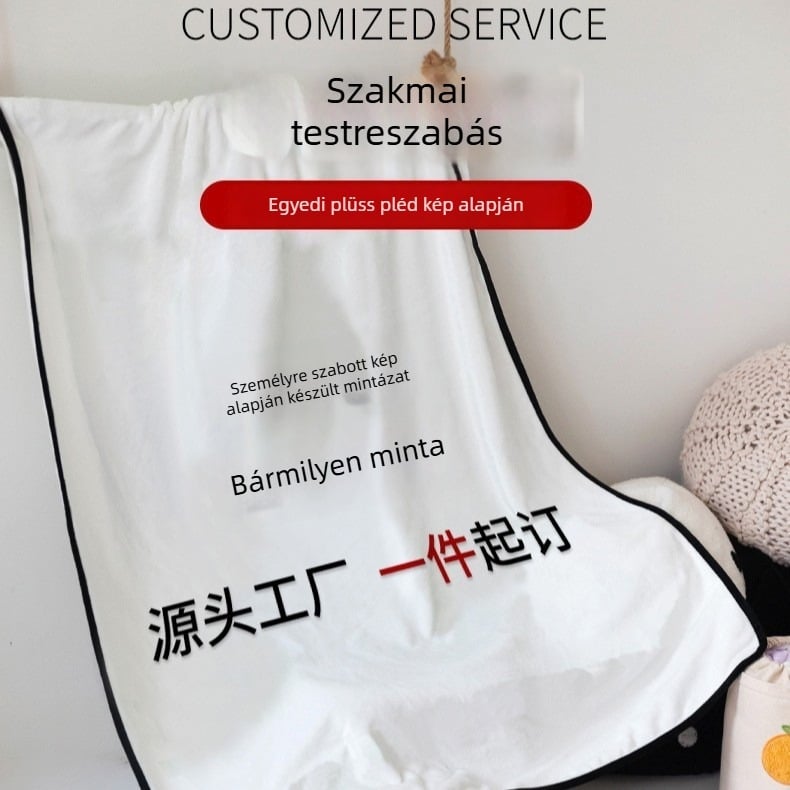 Flanel pléd, poliészter rost, 300–499 g, rajzfilm stílus, egész éves használatra