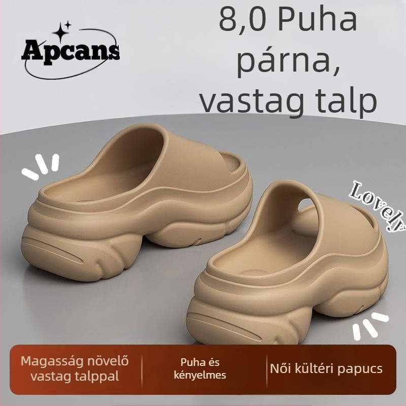 Női EVA anyagú vastag talpú szandál, kerek orrú, nyár 2025