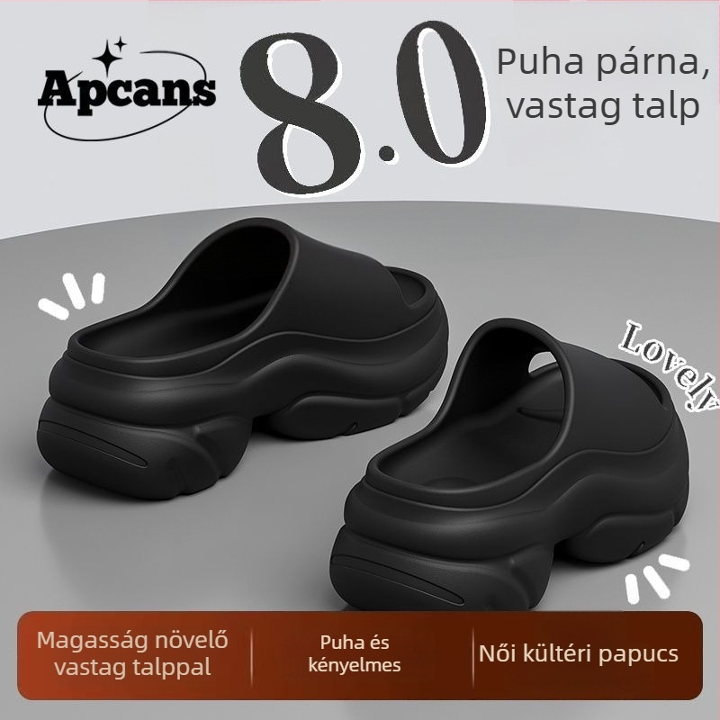 Női EVA anyagú vastag talpú szandál, kerek orrú, nyár 2025