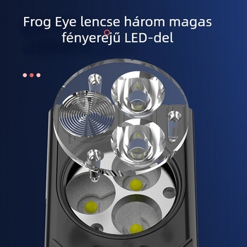 Mágneses mini munka lámpa EDC, 5W LED, 400 lm, Type-C gyors töltés, 120° fényszög, 50 m hatótáv