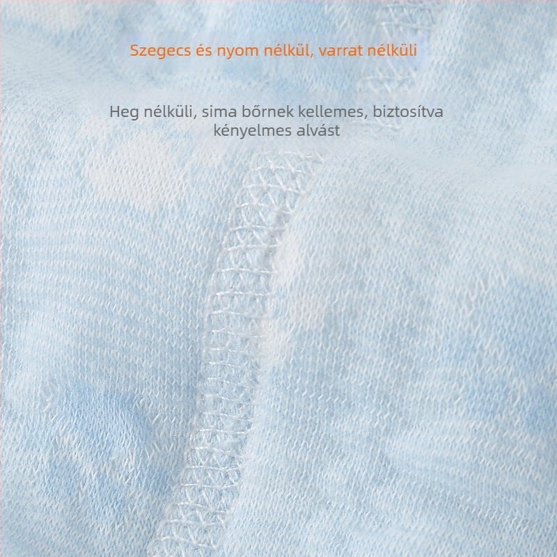 Két részes kimono-stílusú alsónemű készlet újszülöttek és csecsemők számára – ősz/tél, 100% pamut