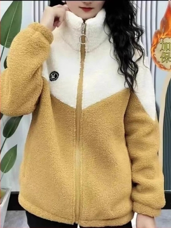 Női középhosszú polár fleece dzseki, laza szabású, álló gallér, cipzárral, hosszú ujjú; anyag: polár fleece; fő anyag: acetát 70–80%