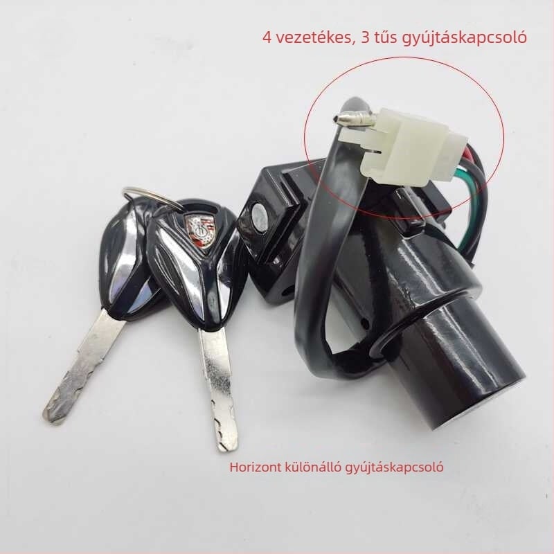Horizon motorkerékpár gyújtáskapcsoló zárnyelv – zinkötvözetből, hosszú kivitel, súly 1,0 kg