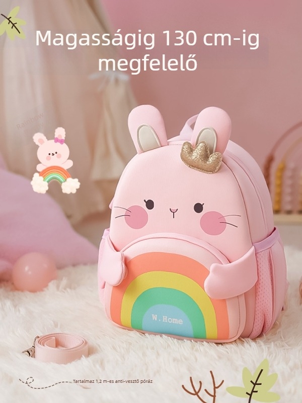 Anti-elvesztéses gyerek hátizsák óvodába – légáteresztő, ultra-könnyű, kopásálló, éjjeli fényvisszaverő biztonság, állat mintával