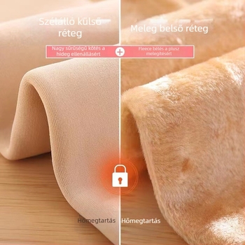 Gyerekeknek szóló táncos harisnya fleece-betéttel és vastagított nylon anyagból, légáteresztő és izzadságot felszívó