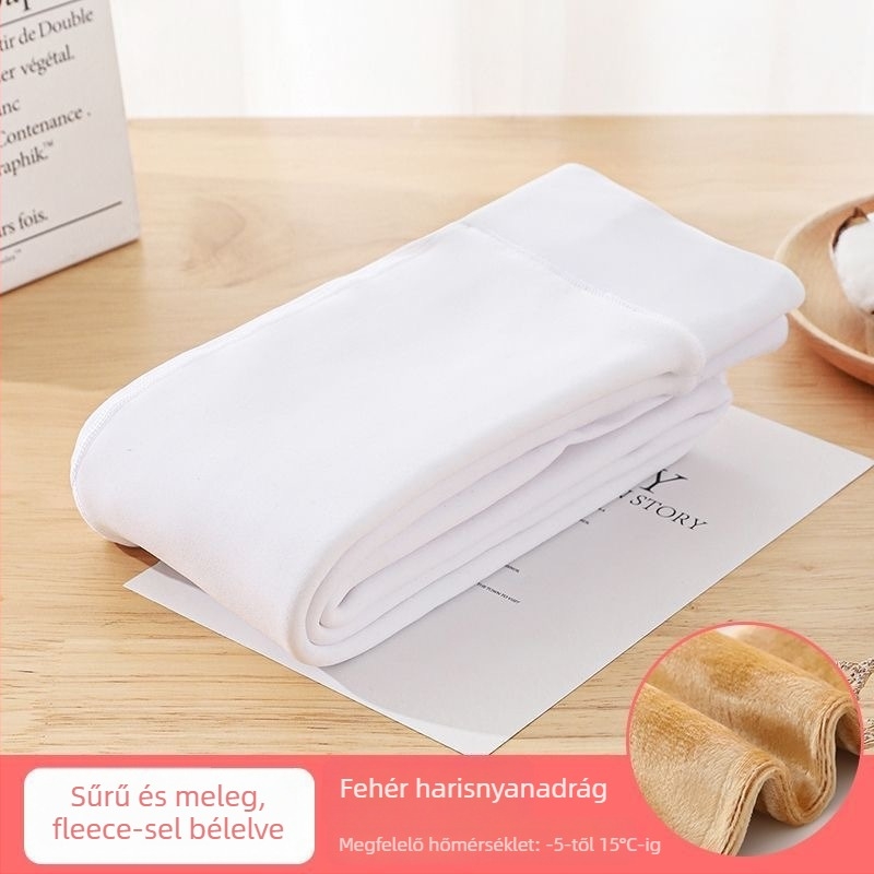 Gyerekeknek szóló táncos harisnya fleece-betéttel és vastagított nylon anyagból, légáteresztő és izzadságot felszívó