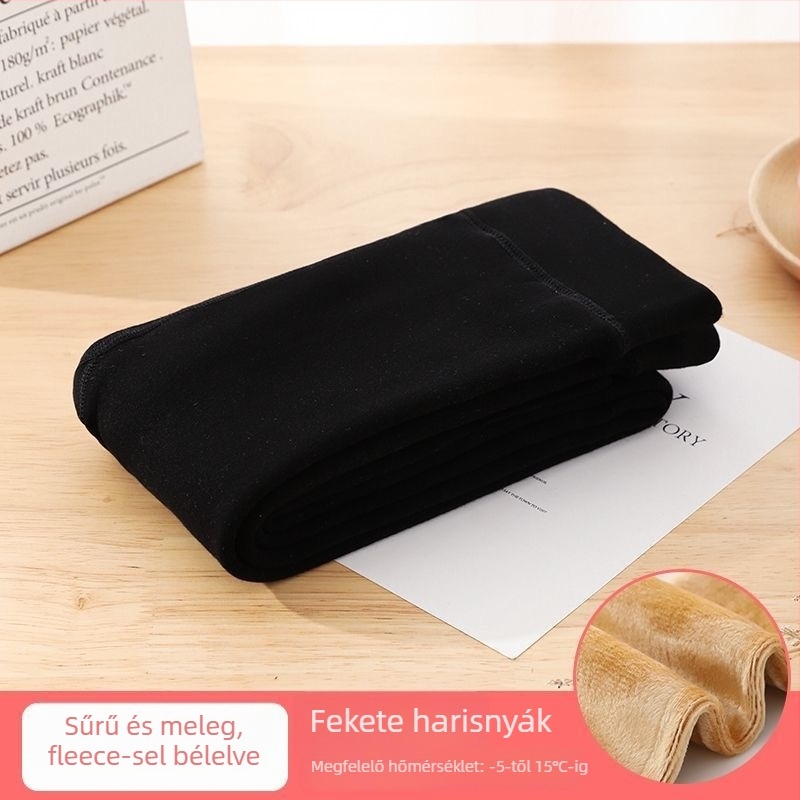 Gyerekeknek szóló táncos harisnya fleece-betéttel és vastagított nylon anyagból, légáteresztő és izzadságot felszívó