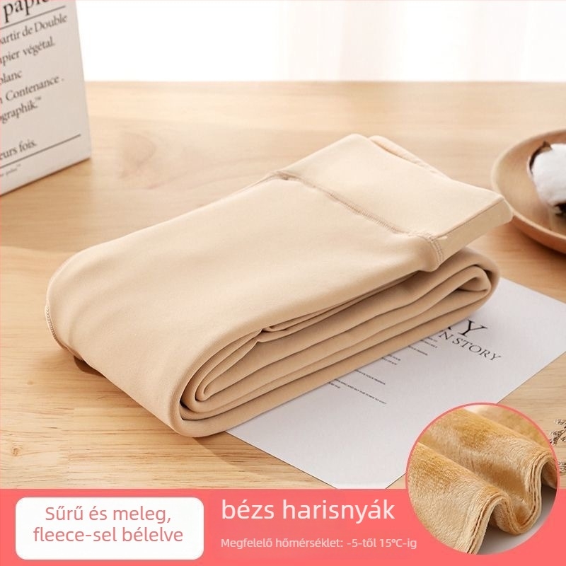 Gyerekeknek szóló táncos harisnya fleece-betéttel és vastagított nylon anyagból, légáteresztő és izzadságot felszívó