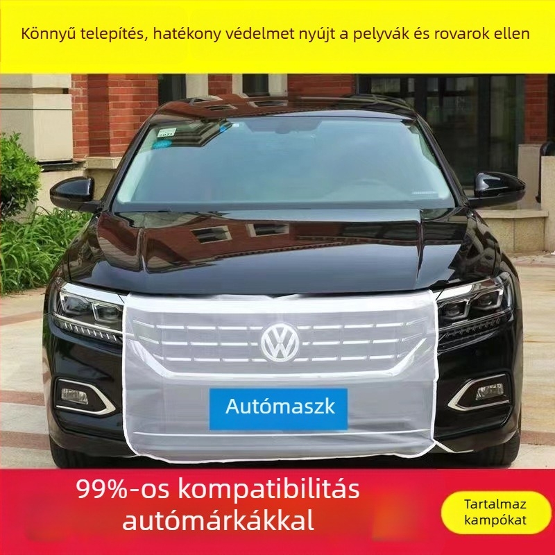 Autó motorvédő rovarmentes háló a középső rács pozíciójára, géz háló anyag, méretek 113×75 cm, minden modellhez kompatibilis