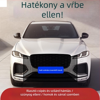 Autóhűtőradiátor védőháló, gyapjú anyag, rovar- és por elleni védelem, univerzális illeszkedés, 1100×790 mm