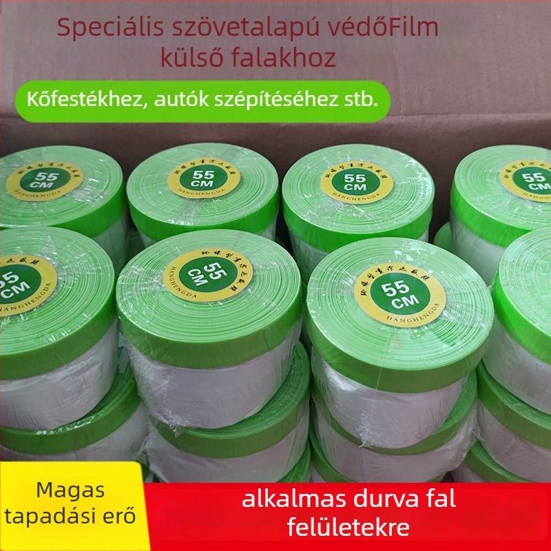 Külső falak maszkolófilje (Bucket Tape sorozat) – 25 m hossz, erős tapadás, testreszabható feldolgozás