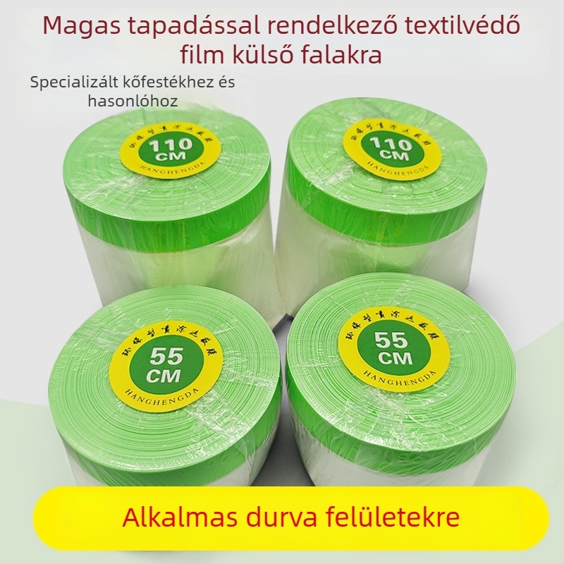 Külső falak maszkolófilje (Bucket Tape sorozat) – 25 m hossz, erős tapadás, testreszabható feldolgozás