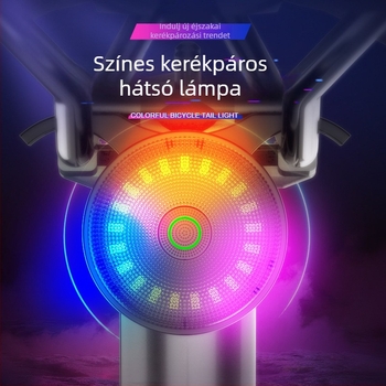 LED kerékpár hátsó lámpa szenzorral, 2W, 300mAh, 50 m-es hatótávolság, testreszabható logó