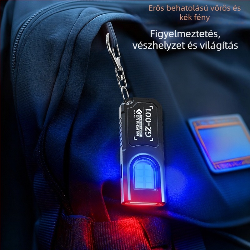 LED munkalámpa, 3W, ABS ház, újratölthető, hordozható mini, hatótávolság max. 50 m