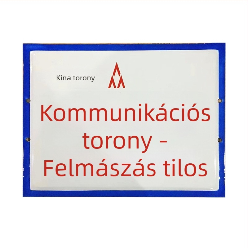 Áramvédelmi figyelmeztető tábla és közlekedési jel, alumínium zománcozott tábla, mérnöki szintű fényvisszaverő fólia, UV nyomtatás, testreszabható