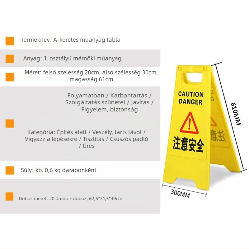 A-Frame Parkolási Tiltó Tábla - Jinyu Figyelmeztető Tábla, Világszerte Elérhető