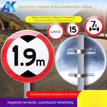 Sebességkorlátozás tábla – Anke, közúti jelzőtábla sorozat