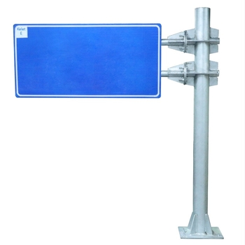 Személyre szabott alumínium közlekedési tábla oszlop, kör alak, vágott kivitel, mérnöki osztályú fényvisszaverő fólia laminálva