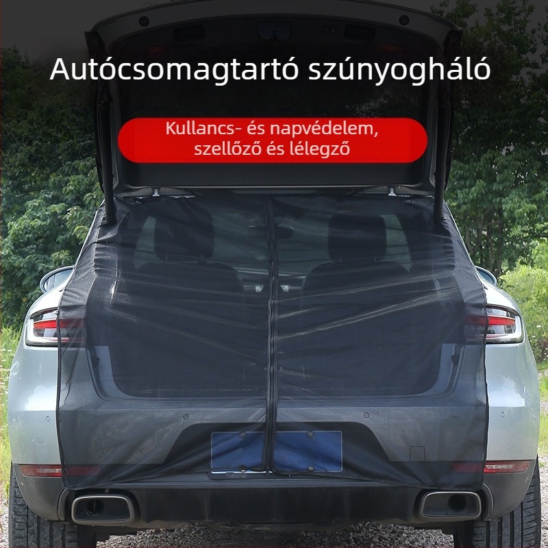 Autócsomagtartó szúnyoghálója SUV/Off‑Road – Kemping és árnyékolás, Poliészter, Nyílás 1 mm, Vezeték átmérője: Egyéb, Élettartam >5 év