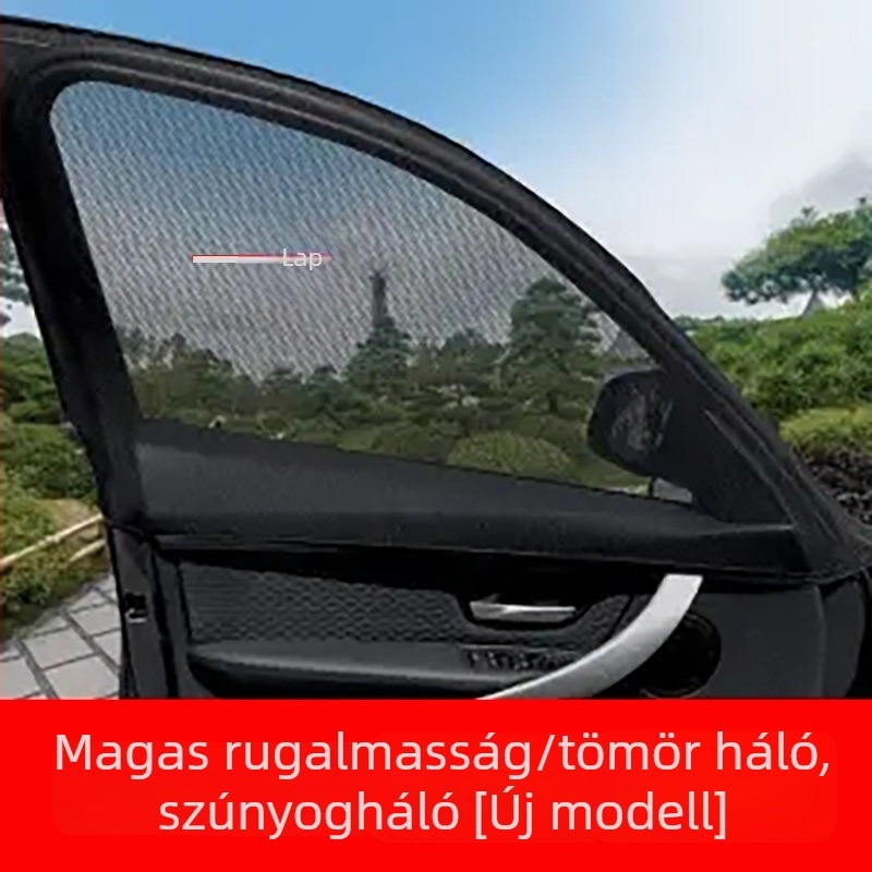 Autóablak hálós napvédő és szúnyogháló – lélegző, átlátszó, függesztett rögzítés, testreszabható feldolgozás