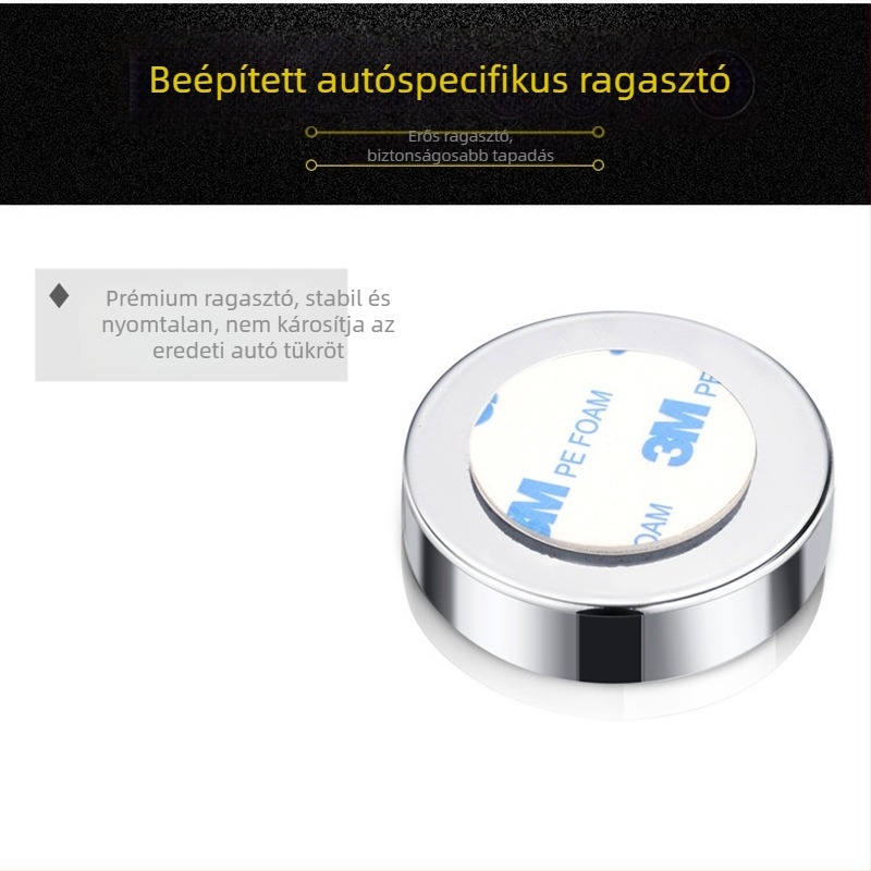 360°-os forgó hátsó visszapillantó tükör kerettel, kis kör alakú holttér-tükrökkel, autóhoz, egyetlen felszereléssel
