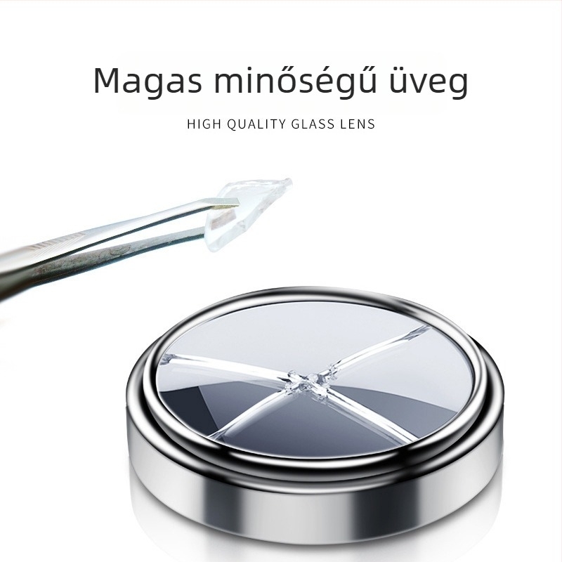 360°-os forgó hátsó visszapillantó tükör kerettel, kis kör alakú holttér-tükrökkel, autóhoz, egyetlen felszereléssel