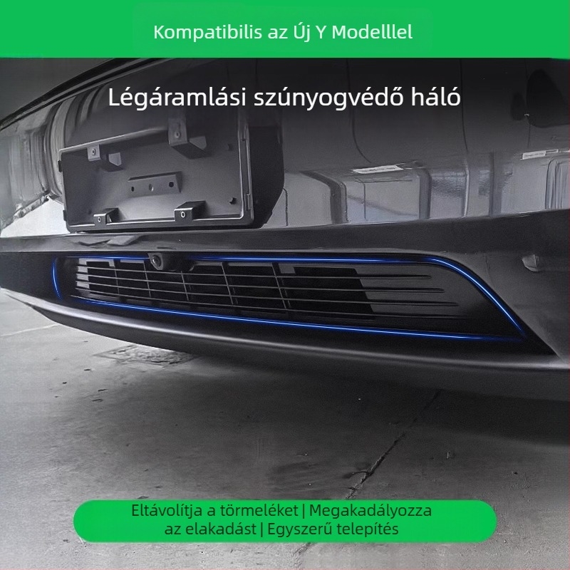 Tesla Model Y első légbeömlőjének rovarvédő fedele — ABS anyag; Márka: Other; Model Y kompatibilis