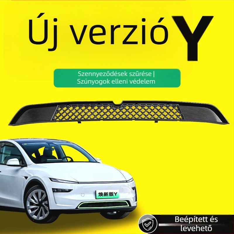 Tesla Model Y első légbeömlőjének rovarvédő fedele — ABS anyag; Márka: Other; Model Y kompatibilis
