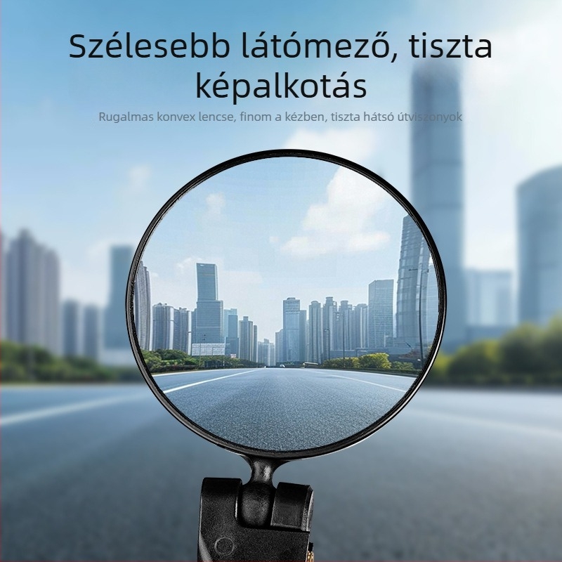 Acrono konvex kormánytükör kerékpárokhoz mountain kerékpárokhoz és országúti kerékpárokhoz, ABS anyagból, tömeg 53–66 g, hosszú és rövid stílus, tartalmaz két szerelőkulcs