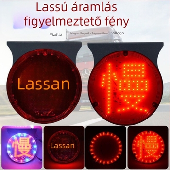 Kamion LED villogó fény, kettős feszültségű ellátású 24V/12V, hátsó riasztó fény szekvenciális villogással és ködfénnyel