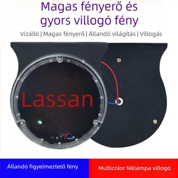 Kamion LED villogó fény, kettős feszültségű ellátású 24V/12V, hátsó riasztó fény szekvenciális villogással és ködfénnyel