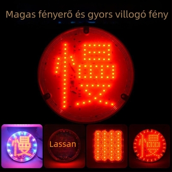 Kamion LED villogó fény, kettős feszültségű ellátású 24V/12V, hátsó riasztó fény szekvenciális villogással és ködfénnyel