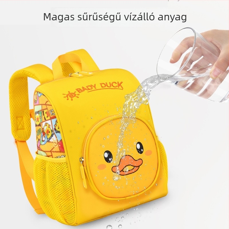 Óvodai hátizsák, vízálló, nagy kapacitású, lopás elleni védelem, uniszex, iskolába; anyag: Oxford szövet, bélés: nylon, vállpántok ívelt