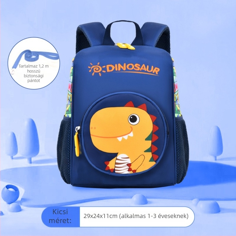 Óvodai hátizsák, vízálló, nagy kapacitású, lopás elleni védelem, uniszex, iskolába; anyag: Oxford szövet, bélés: nylon, vállpántok ívelt