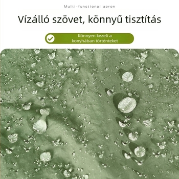 Taslan anyagú konyhai kötény hosszú ujjas, olaj- és vízlepergető, friss stílusú, mintás rajzfilm motívummal, felnőtteknek.