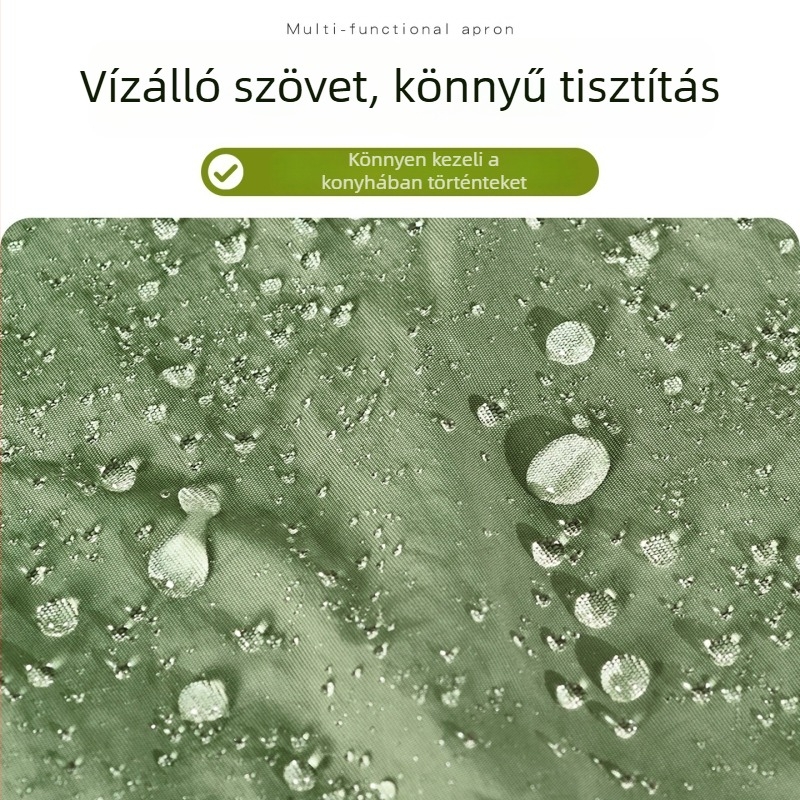 Taslan anyagú konyhai kötény hosszú ujjas, olaj- és vízlepergető, friss stílusú, mintás rajzfilm motívummal, felnőtteknek.